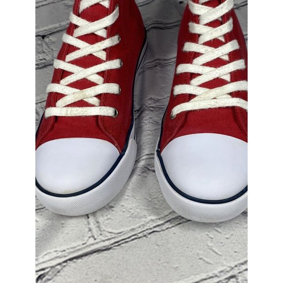 Polo by Ralph Lauren Kids Red Canvas Sneakers - Picture 4 of 11
